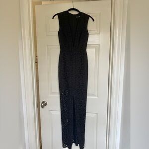 Nicholas formal black gown size 0